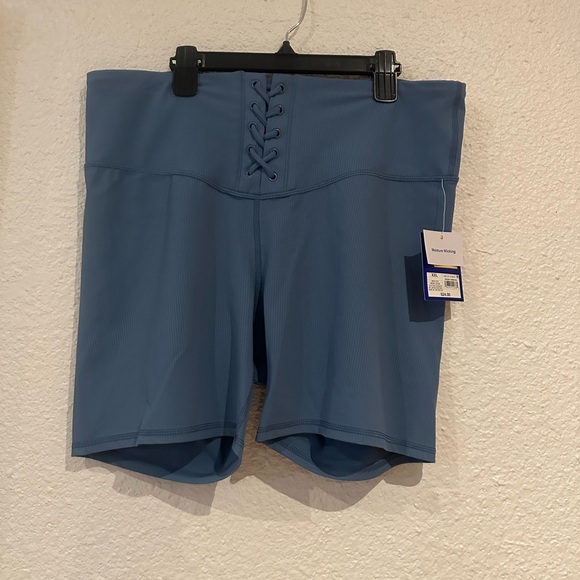 JoyLab Pants - Ladies lace up detail biker shorts